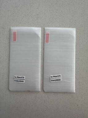 2-Pack Tempered Glass Screen Protectors for iPhone 6/6S/7/8